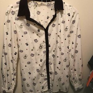 Super fun and flirty button down!